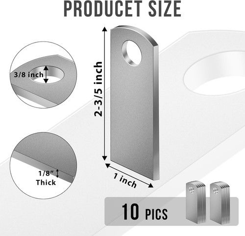 Weld on Tabs, Steel Basic Weld Tab, Universal Weld on Light Tabs Flat Bottom Mou