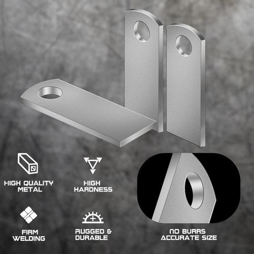 Weld on Tabs, Steel Basic Weld Tab, Universal Weld on Light Tabs Flat Bottom Mou
