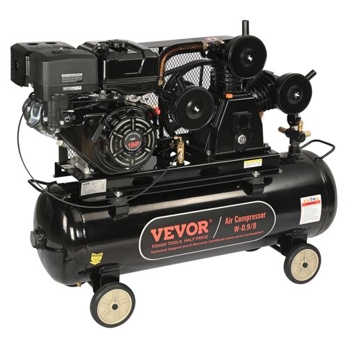 VEVOR 30 Gallon Gas Powered Air Compressor 15HP 33CFM@115PSI 115PSI Max Pressure
