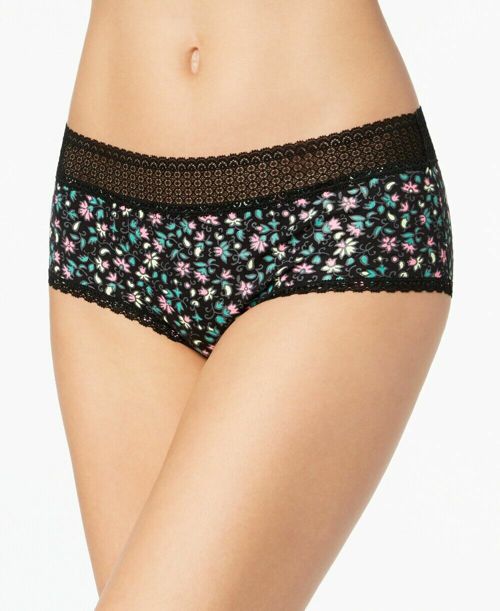 Jenni by Jennifer Moore Juniors Lace-Waist Hipster Panty Floral Size M