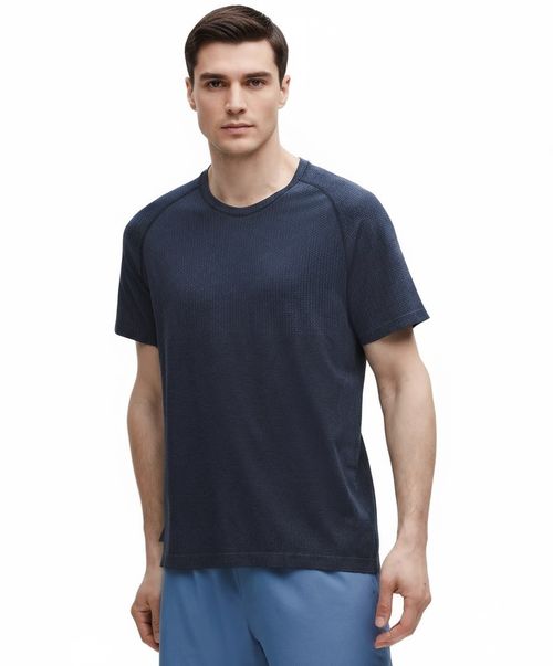 NWT LULULEMON Mens Metal Vent Short Sleeve Mineral Blue Navy M L XL XXL $78