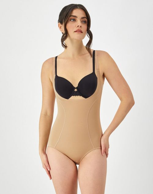 Maidenform Body Briefer Torsette Shapewear Wear YourOwn Bra waist back smoothing