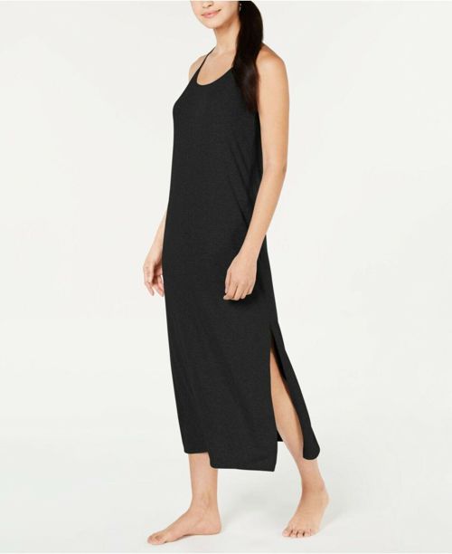 Alfani Ribbed Pullover Nightgown,Black Size XS MSRP $42