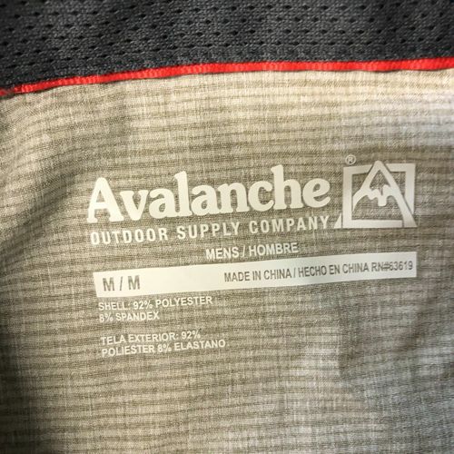 Avalanche Men's Performance Short Sleeve Woven Shirt Breathable Fabric Khaki M