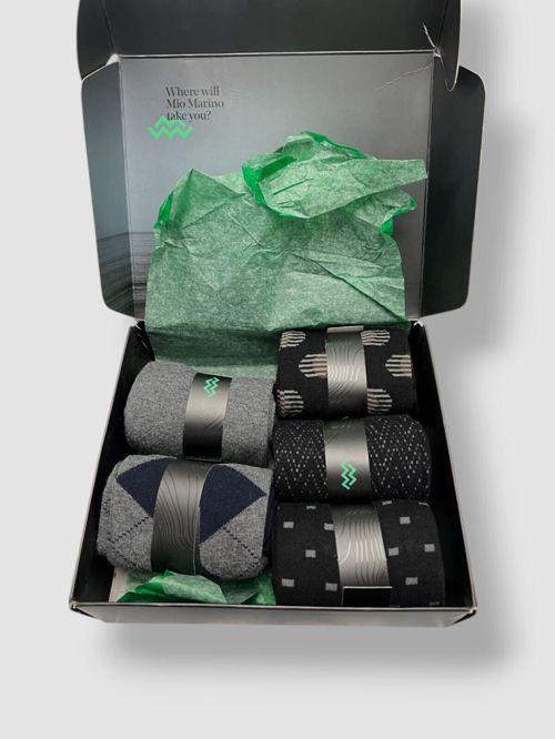 Mio Marino Men's Black Orthodox Crew Dress Socks Pack of 5