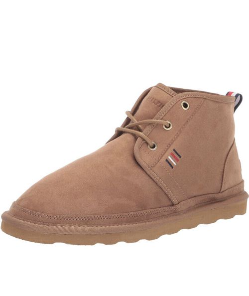 Men Tommy Hilfiger Welsh 2 Fashion Ankle Boots Medium Brown Color Light weight