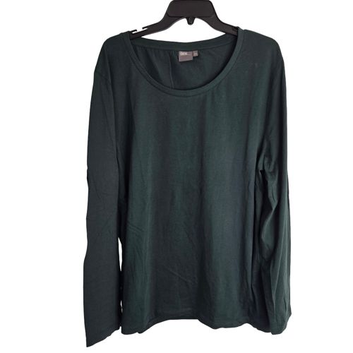 Asos Green Basic Tee Long Sleeve Minimalist Top Women's T-shirt Size 2XL