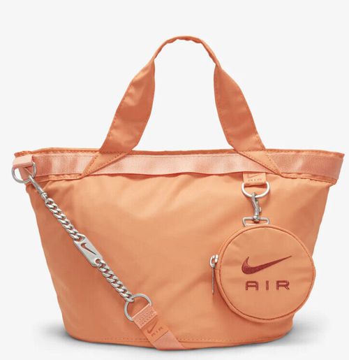 Women Nike Sportswear Air Futura Luxe Tote Bag/Purse Orange Trance DR5671-871