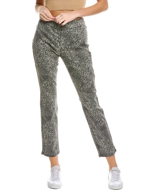 Nydj Pull-On Shadow Animal Charcoal Skinny Jean Women's Grey 00