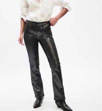 Women GAP DENIM Baby Boot True Jeans - shiny textured denim Black Size 6/28