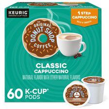 The Original Donut Shop One-Step Classic Cappuccino, K-Cups, 60 Count