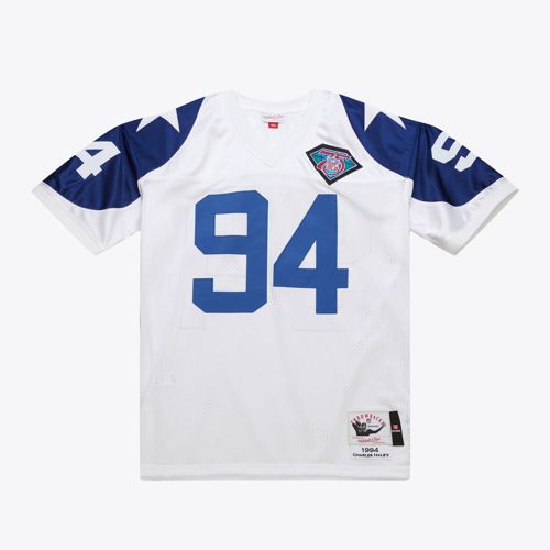 Mens Mitchell & Ness NFL WHITE JERSEY COWBOYS 1994 CHARLES HALEY
