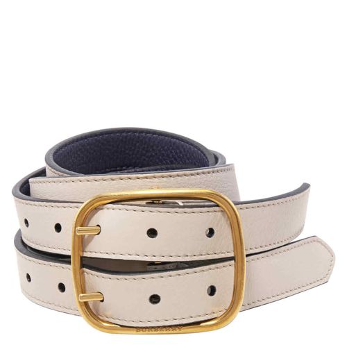 Burberry Ladies Lynton Reversible Double-strap Leather Belt