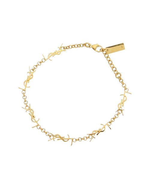 Saint Laurent Cassandre Multi-Charm Bracelet Women's