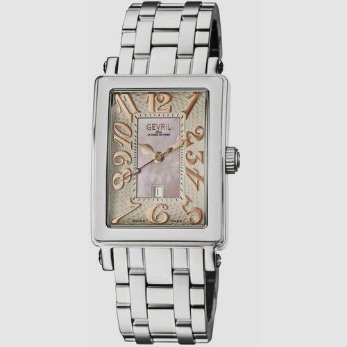 $2695 GEVRIL GV2 9040RB Women's Mezzo Pink Dial Swiss Quartz Bracelet Watch 37MM