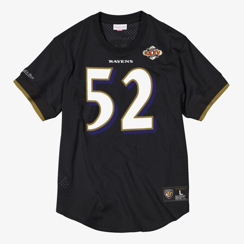 Mens Mitchell & Ness NFL N&N MESH CREWNECK RAVENS 2000 RAY LEWIS