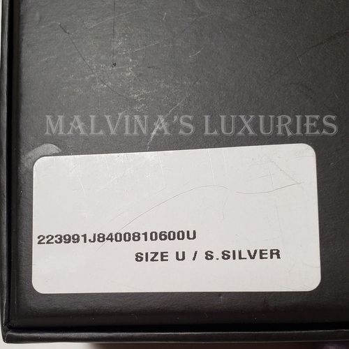 GUCCI EARRINGS STERLING SILVER BUTTERFLY DROP TRADEMARK LOGO