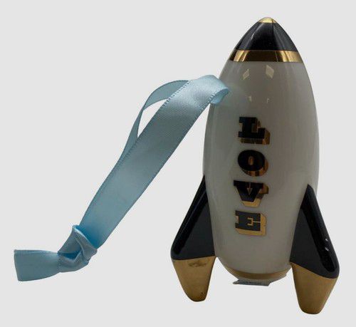 Jonathan Adler White/Gold Apollo Ornament