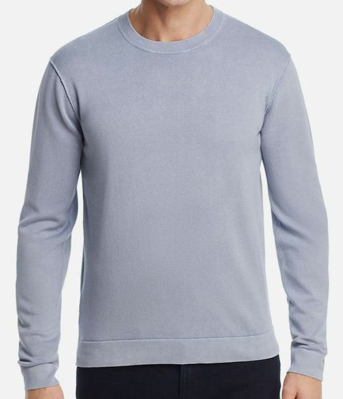 $363 Oobe Men's Regular Fit Blue Leon Crew-Neck Pullover Sweater Sweatshirt XL