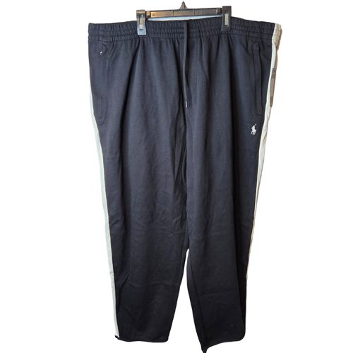 Polo Ralph Lauren Performance Black Drawstring Zip Hem Men's Track Pants 2XB