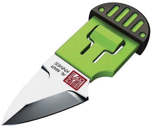 Al Mar Knives 1.3In Stinger Keychain Fixed Knife, Green