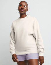 Hanes Sweatshirt Originals Dropped Shoulder Women Midweight Crewneck Relaxed Fit