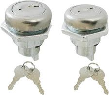 2 Pack Tool Box Locks with Keys - Durable Flush Mount T Handle Replacement