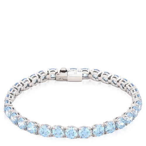 Swarovski Rhodium Plated Matrix Tennis Bracelet