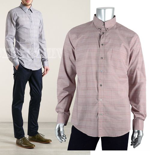 GUCCI MENS DRESS SHIRT MULTI-COLORED CHECK CLASSIC FIT $320 sz 44 / 17.5