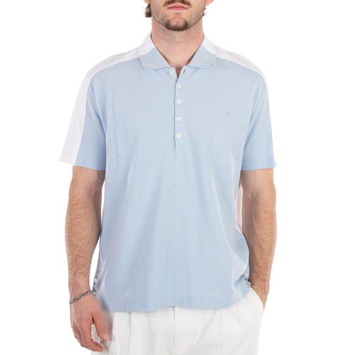 Trompe Colorblock Trompe L’Oeil Short Sleeve Polo Shirt