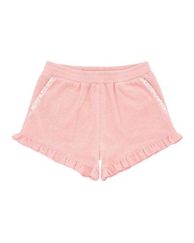 Minnow Ruffle French Terry Short Pink 11/12