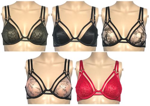 VICTORIAS SECRET LUXE LINGERIE VERY SEXY UNLINED RINGMASTER PLUNGE BRA BLACK NWT