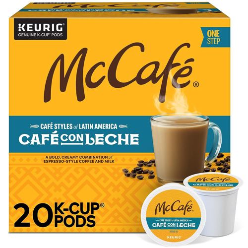 McCafé Café Styles of Latin America Café con Leche, K-Cups, 20 Count