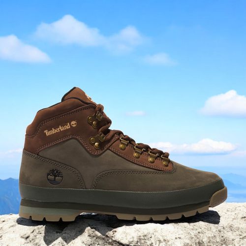 [TB0A5ZHHA58] MENS TIMBERLAND EURO HIKER MID 'DARK GREEN'