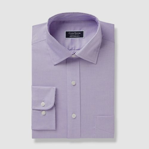 $61 Club Room Men's Regular-Fit Purple Long-Sleeve Dress Shirt Size 15.5 32/33