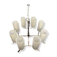 $3125 Visual Comfort Silver Polished Nickel Aimee Medium Ceiling Chandelier