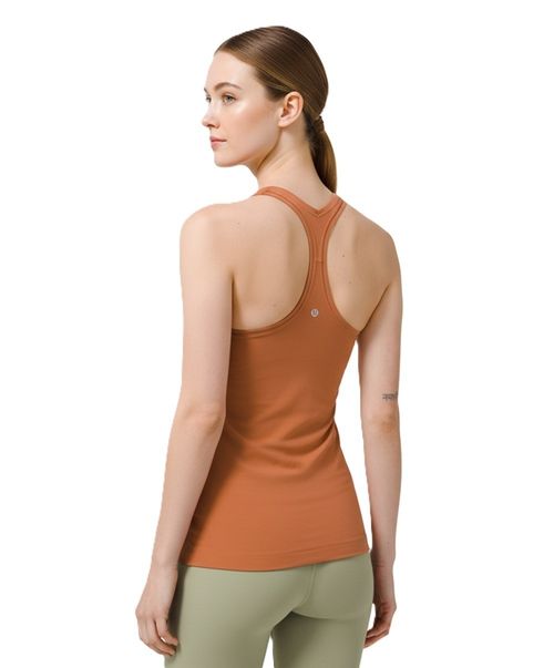 NWT LULULEMON Cool Racerback Nulu Tank Top Desert Sun Size 4 $58 Retail