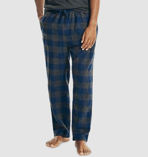 $35 Nautica Men's Gray/Blue Plaid Pajama Pants Sleepwear Size S