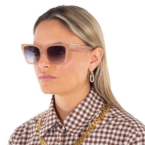 Lacoste Blue Gradient Square Ladies Sunglasses L6022S 662 54 L6022S 662 54