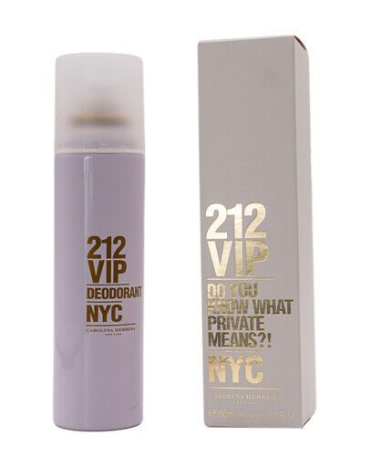 212 VIP by Carolina Herrera 5.1 oz Deodorant Perfume Spray for Women Brand New