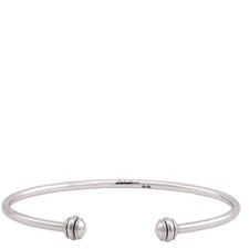 Piaget Possession 18K White Gold Open Bangle, Size 16