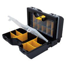 Stanley 9-In 3-In-1 Black Plastic Tool Organizer