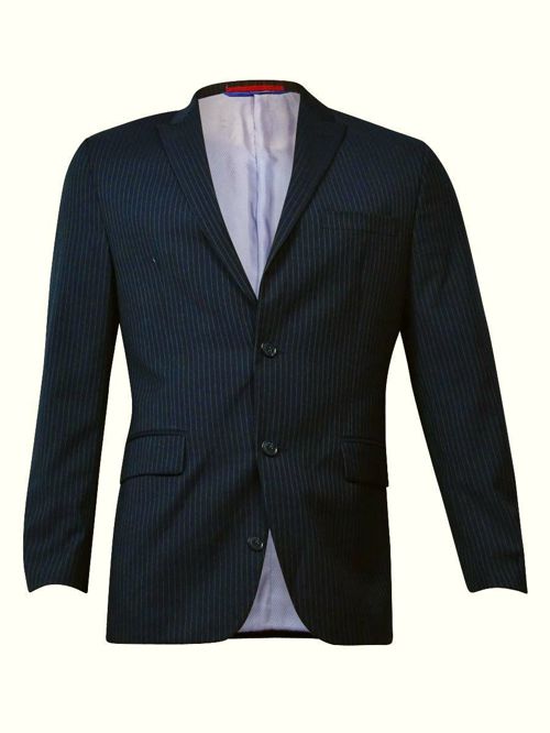 $320 ALFANI men BLUE STRIPED FIT 3 BUTTON SUIT BLAZER JACKET SPORT COAT 40 L