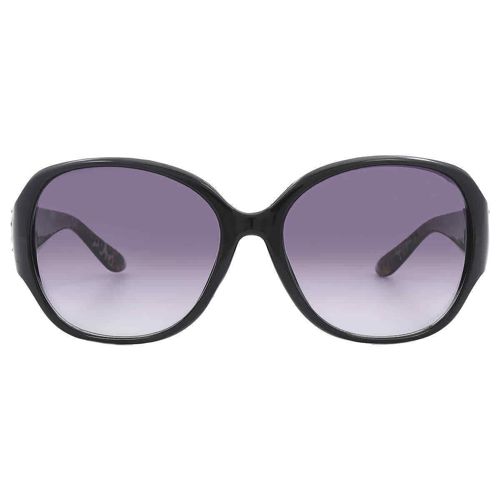 Guess Factory Smoke Gradient Oval Ladies Sunglasses GF0284 01B 60 GF0284 01B 60