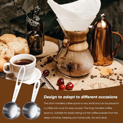 4 Pcs Coffee Scoop Tablespoon Stainless Steel Coffee Measuring Scoops, Including