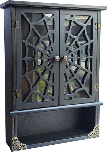 Spider Web Floating Gothic Shelf, Gothic & Vintage Wall Decor, Floating Shelves