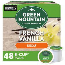 Green Mountain Coffee French Vanilla Decaf, Keurig K-Cup Pod, Light Roast, 48ct