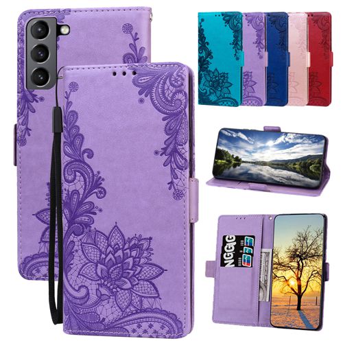 Fr Samsung S23 S24 S21 FE A13 A52 A53 Magnetic PU Leather Wallet Flip Stand Case