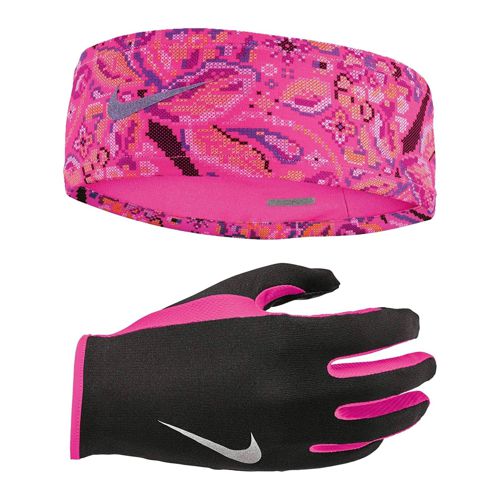[N.000.3558.965] Womens NIKE RUN DRY HEADBAND AND GLOVE SET