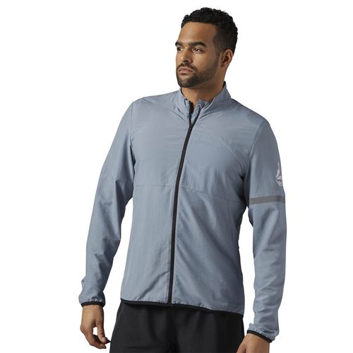 [BR4433] New Men's REEBOK Running Woven Jacket - Asteroid Dust